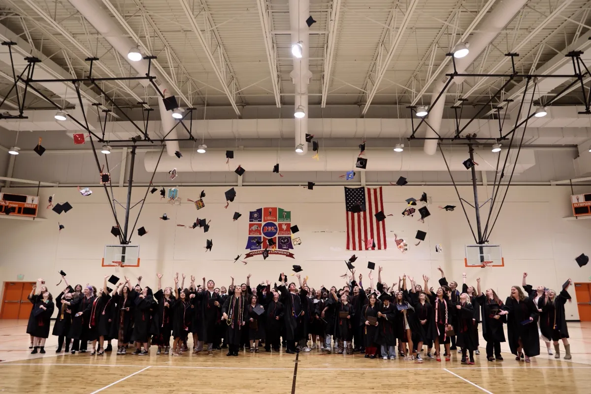 BCSC students celebrating at graduation